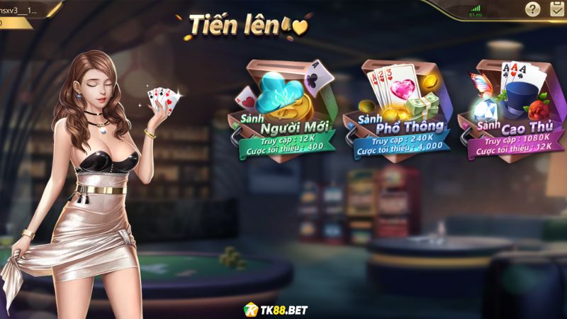 Tiến lên miền nam ở game đánh bài online tk88