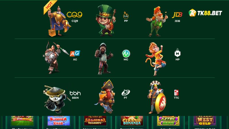 Trò chơi Slot game tại nhà cái Tk88 có uy tín hay không?